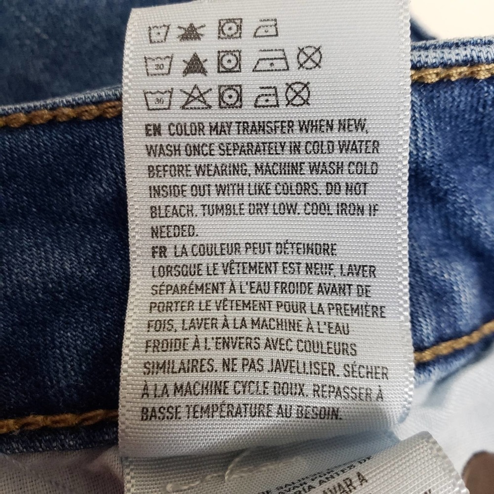 American Eagle Hi-Rise Shortie Denim Jean Shorts Womens 8 - Picture 10 of 10